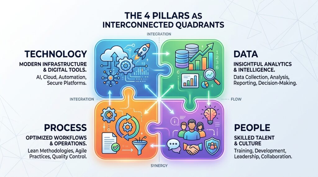 The 4 Pillars of Digital Transformation