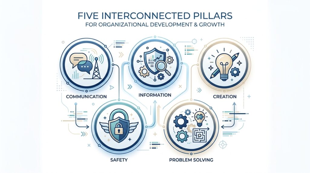 Five interconnected competence areas of the digital literacy framework