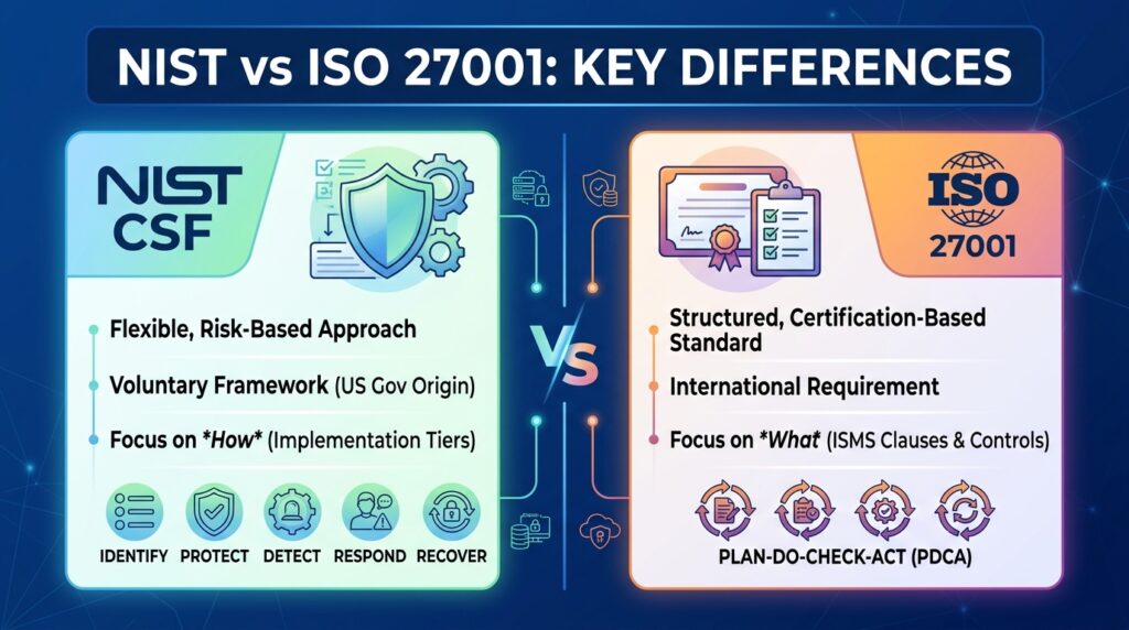NIST vs ISO 27001: Key Differences