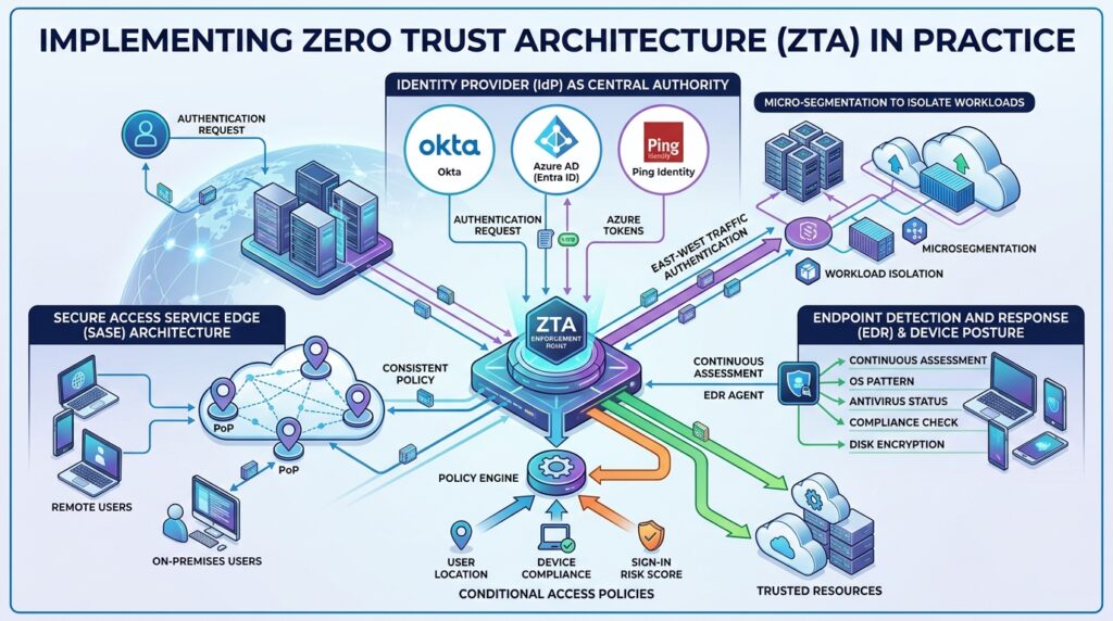 Securing Network Perimeters: Zero Trust Architecture (NIST SP 800-207)